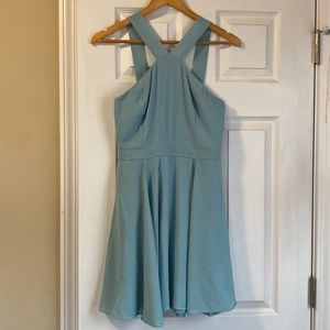 Lulu’s Blue fit and flare dress